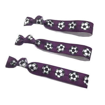 10 jardi 15 mm Nogometni ispis Sport Preklopna elastična rastezljiva traka DIY Djevojke Vezice za kosu Traka Dodaci za glavu Veleprodaja