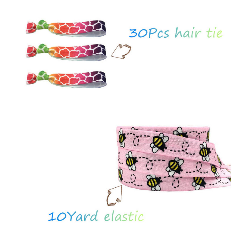 10 jardi 15 mm Nogometni ispis Sport Preklopna elastična rastezljiva traka DIY Djevojke Vezice za kosu Traka Dodaci za glavu Veleprodaja