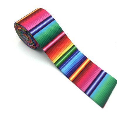 1M/lot Gradient Tie Dye Print Elastična traka 2,5 cm 3,8 cm širine Gumica Pribor za DIY ukrase Odjeća Naramenice za hlače Pojas za šivanje