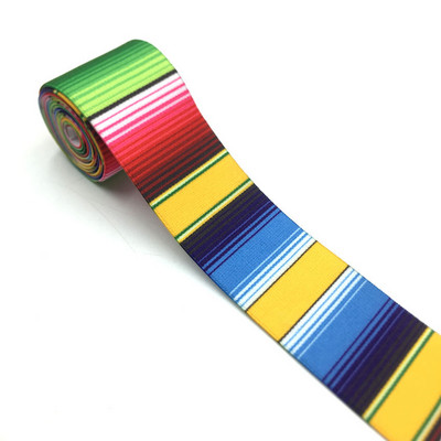 1M/lot Gradient Tie Dye Print Elastična traka 2,5 cm 3,8 cm širine Gumica Pribor za DIY ukrase Odjeća Naramenice za hlače Pojas za šivanje