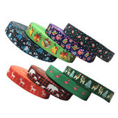 10Y 15mm Happy Christmas Tree Print Voltige üle elastne veniv rihm DIY tüdrukute juuksepaelad Rihm Peapael Aksessuaaride hulgimüük