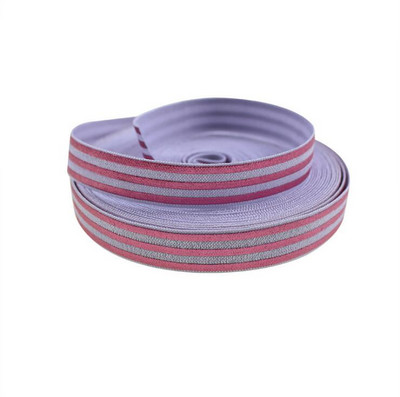 5 Yards/Παρτίδα 5/8 ιντσών (16 MM) Printed Foe Fold Over FOE Elastic Ribbon Stretch Band Diy Crafts for Baby Headband Υλικό