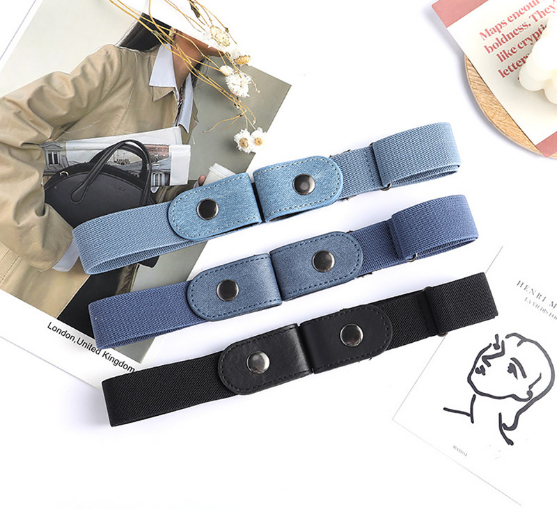 Džinsų diržas Besiūlis Elastingas Moteriškas Viso atitikimo nematoma elastinė juosta Nemokamai perforuojami Vyriški Dekoratyvinio diržo siuvimo priedai