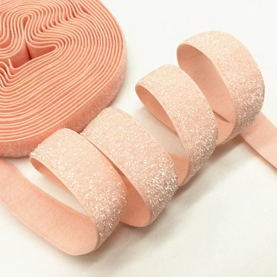 5 jardi 16 mm 38 värvi jäätunud sädelev elastne Bling Bling lint pulmapeole kingirihm DIY rõivaste õmblustarvikud