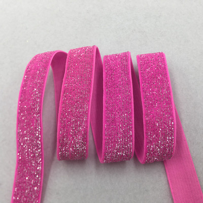 5 jardi 16 mm 38 värvi jäätunud sädelev elastne Bling Bling lint pulmapeole kingirihm DIY rõivaste õmblustarvikud