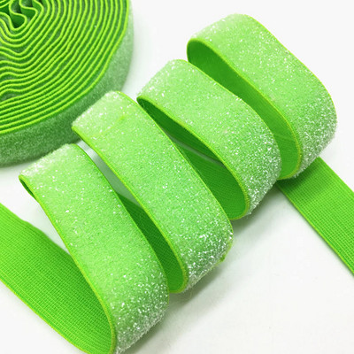 5 jardi 16 mm 38 värvi jäätunud sädelev elastne Bling Bling lint pulmapeole kingirihm DIY rõivaste õmblustarvikud