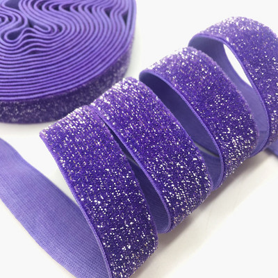 5 jardi 16 mm 38 värvi jäätunud sädelev elastne Bling Bling lint pulmapeole kingirihm DIY rõivaste õmblustarvikud