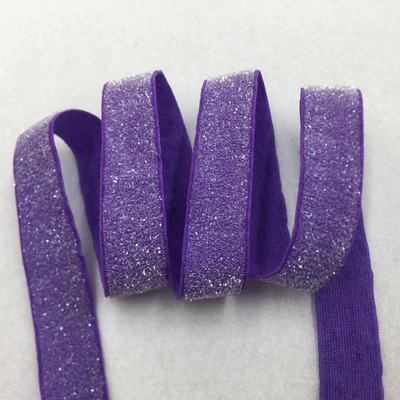 5 jardi 16 mm 38 värvi jäätunud sädelev elastne Bling Bling lint pulmapeole kingirihm DIY rõivaste õmblustarvikud