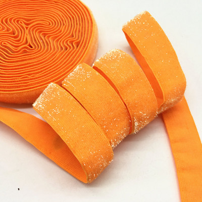 5 jardi 16 mm 38 värvi jäätunud sädelev elastne Bling Bling lint pulmapeole kingirihm DIY rõivaste õmblustarvikud