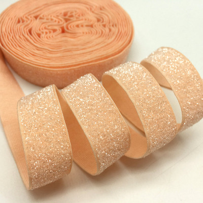 5 jardi 16 mm 38 värvi jäätunud sädelev elastne Bling Bling lint pulmapeole kingirihm DIY rõivaste õmblustarvikud