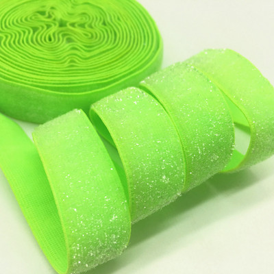 5 jardi 16 mm 38 värvi jäätunud sädelev elastne Bling Bling lint pulmapeole kingirihm DIY rõivaste õmblustarvikud