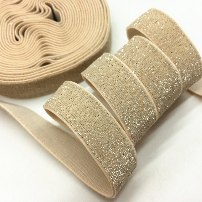 5 jardi 16 mm 38 värvi jäätunud sädelev elastne Bling Bling lint pulmapeole kingirihm DIY rõivaste õmblustarvikud