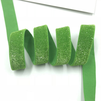 5 jardi 16 mm 38 värvi jäätunud sädelev elastne Bling Bling lint pulmapeole kingirihm DIY rõivaste õmblustarvikud