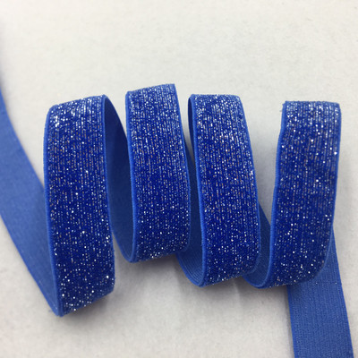 5 jardi 16 mm 38 värvi jäätunud sädelev elastne Bling Bling lint pulmapeole kingirihm DIY rõivaste õmblustarvikud