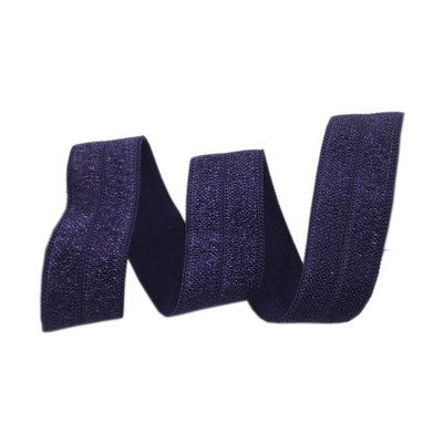 15 mm jednobojna, šarena, sjajna preklopna elastična FOE spandex traka, dječja vezica za kosu, haljina s čipkom, šivanje 5/8"