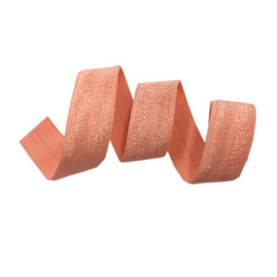 15 mm jednobojna, šarena, sjajna preklopna elastična FOE spandex traka, dječja vezica za kosu, haljina s čipkom, šivanje 5/8"