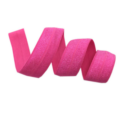15 mm jednobojna, šarena, sjajna preklopna elastična FOE spandex traka, dječja vezica za kosu, haljina s čipkom, šivanje 5/8"