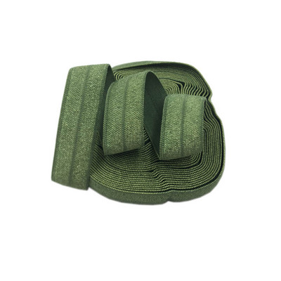 15 mm jednobojna, šarena, sjajna preklopna elastična FOE spandex traka, dječja vezica za kosu, haljina s čipkom, šivanje 5/8"