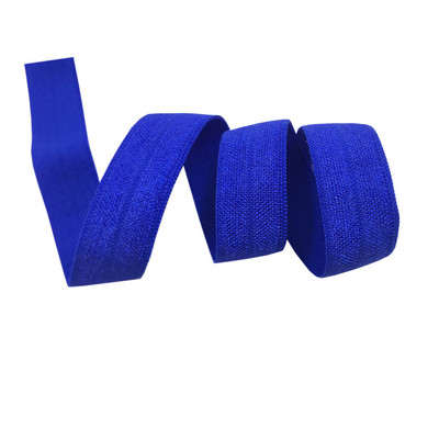 15 mm jednobojna, šarena, sjajna preklopna elastična FOE spandex traka, dječja vezica za kosu, haljina s čipkom, šivanje 5/8"