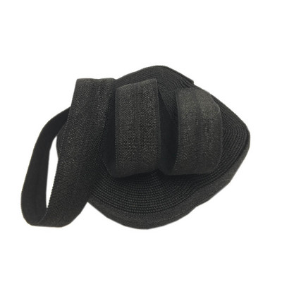 15 mm jednobojna, šarena, sjajna preklopna elastična FOE spandex traka, dječja vezica za kosu, haljina s čipkom, šivanje 5/8"