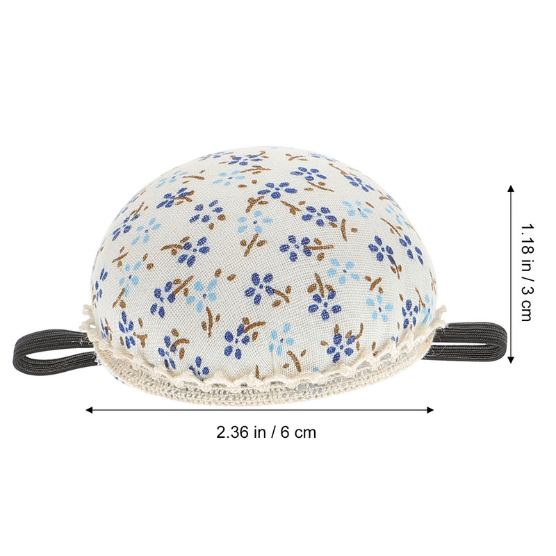 2tk nööpnõelapadi Lilleline randmenõelapadjad Kantavad nõelapadjad Õmblustööriistad õmblemiseks rätsepariide joonlaud