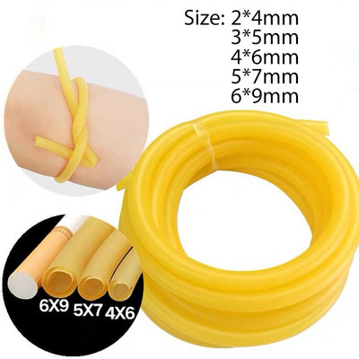Natural Latex Elastic Band Slingshot Rubber Band Yellow Antifreeze Elastic Pull Rope Thickened Latex Tourniquet Rubber Tube Tool