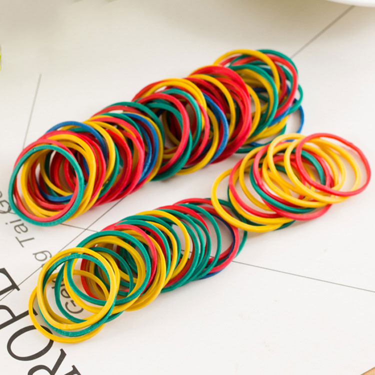 30 komada elastične gumene trake u boji za svežanj novca, promjera 3,8 cm, trake od kravlje kože od lateksa, visoke elastičnosti, okrugli postupak uvezivanja kose