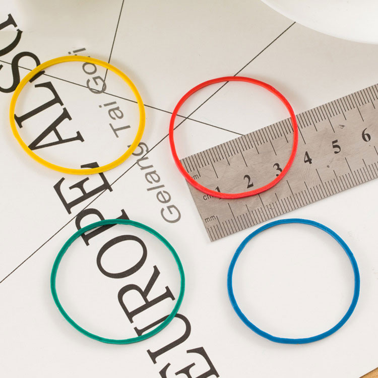 30 komada elastične gumene trake u boji za svežanj novca, promjera 3,8 cm, trake od kravlje kože od lateksa, visoke elastičnosti, okrugli postupak uvezivanja kose