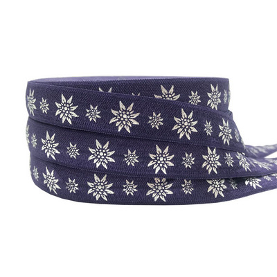 5 jardi 15 mm cvijet zvijezda sunce lišće print elastična traka spandeks vrpca šivanje rub narukvica odjevni dodaci