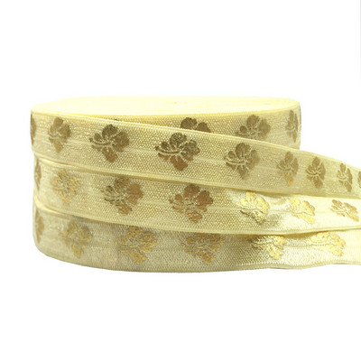 5 jardi 15 mm cvijet zvijezda sunce lišće print elastična traka spandeks vrpca šivanje rub narukvica odjevni dodaci