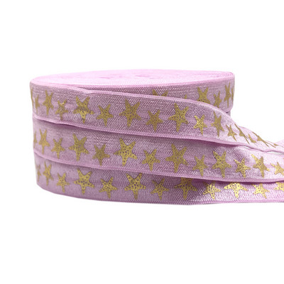 5 jardi 15 mm cvijet zvijezda sunce lišće print elastična traka spandeks vrpca šivanje rub narukvica odjevni dodaci