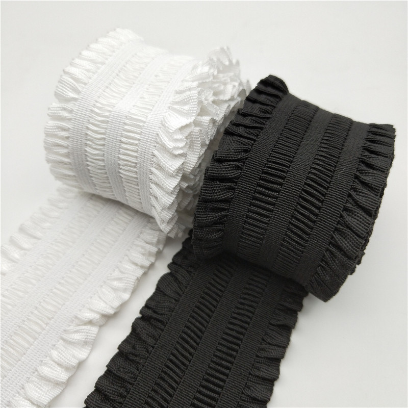 Elastinės juostelės 50MM elastinė juostelė Drabužiai Krepšiai Kelnės elastinga guma 5CM DIY Siuvimo reikmenys Balta Juoda guminė juosta