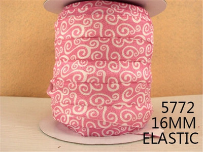 Προμήθειες ενδυμάτων DIY Crafts, 5 Yards 5/8" Ταινία κινουμένων σχεδίων 16 mm με τυπωμένη πτυχή πάνω από ελαστική κορδέλα Foe Stretch Band DIY Crafts, 5Yc7614