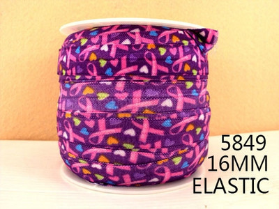 Προμήθειες ενδυμάτων DIY Crafts, 5 Yards 5/8" Ταινία κινουμένων σχεδίων 16 mm με τυπωμένη πτυχή πάνω από ελαστική κορδέλα Foe Stretch Band DIY Crafts, 5Yc7614