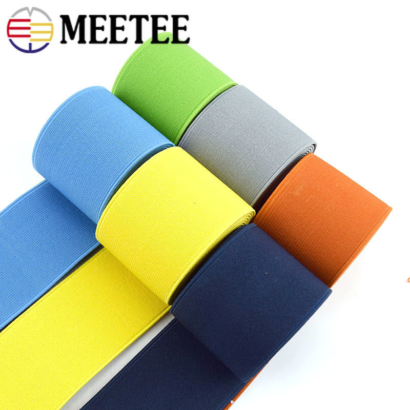 2/5/10 metrų elastinė juosta 5 cm pločio guminės juostos drabužiams. Juostos juostos apatiniai kelnaitės juosmuo „pasidaryk pats“ siuvimo medžiagų priedai