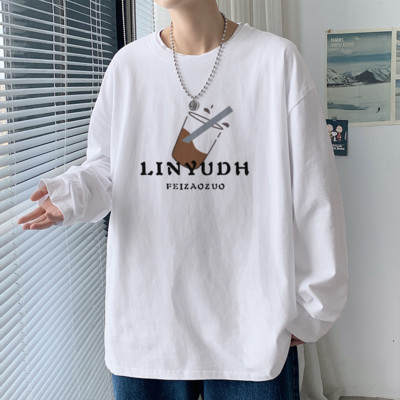 Muška ležerna bluza s tiskanim slovima