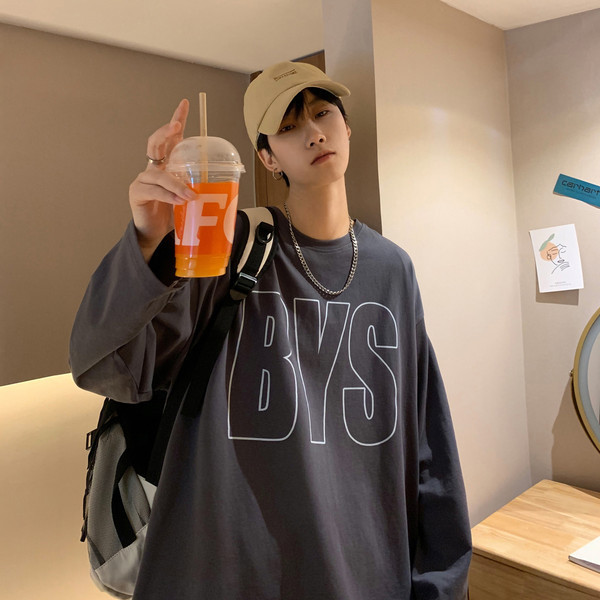 Meeste pikkade varrukatega pluus - lai mudel