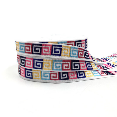5Y, cu dungi colorate, imprimeu cu puncte, chevron, cu bandă elastică, bandă de cusut, accesoriu pentru artizanat, bricolaj pentru copii, bentiță pentru legături de păr