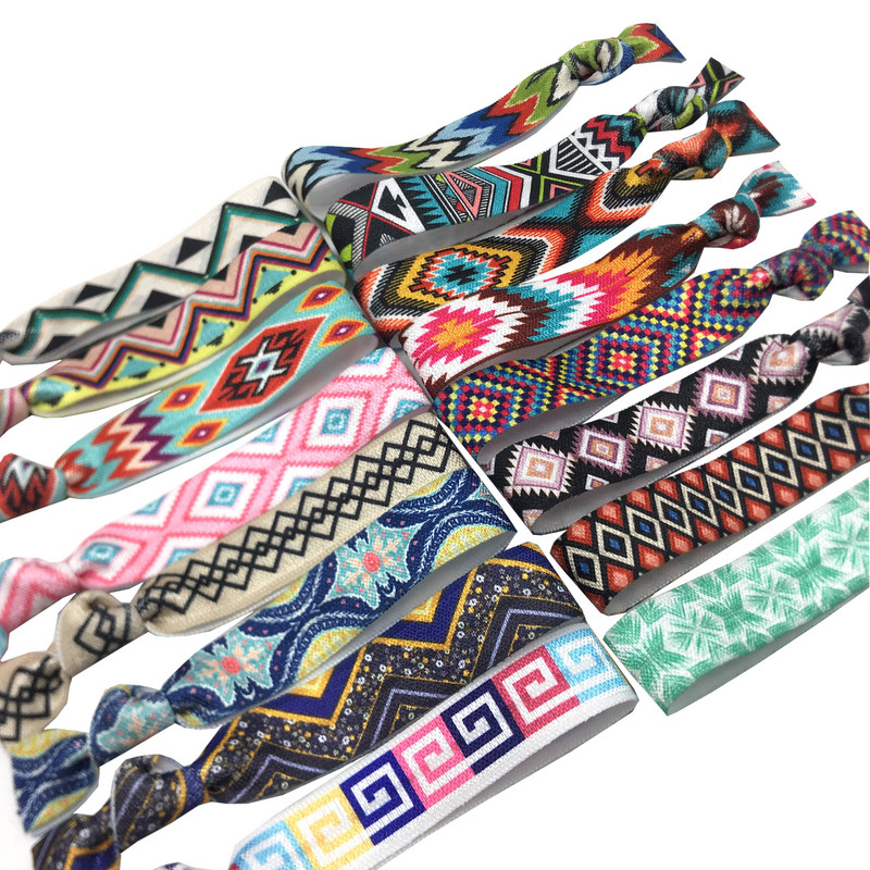 5Y, cu dungi colorate, imprimeu cu puncte, chevron, cu bandă elastică, bandă de cusut, accesoriu pentru artizanat, bricolaj pentru copii, bentiță pentru legături de păr