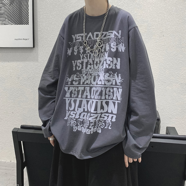 Muška ležerna bluza s printom - široki model