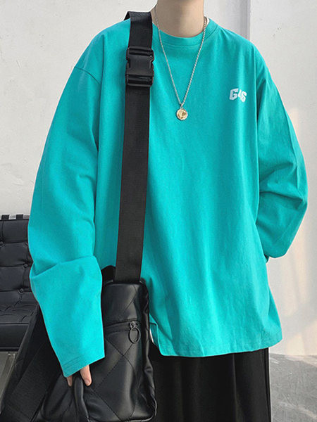 Numbritega vabaaja meeste pluus