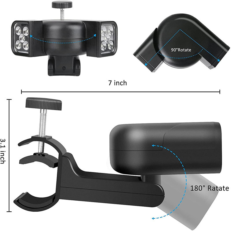 Smart Touch grila gaismas diodes pārnēsājama grila zibspuldzes lampa āra grils apgaismošanai ar roktura stiprinājuma skavu bārbekjū rīkam