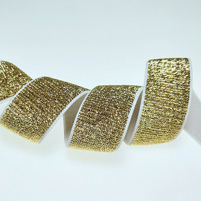 HL 20mm/25mm 5 meetrit/pakk Kuld/hõbe kvaliteetsed nailonist elastsed ribad rõivaste pükste jaoks Õmblustarvikud isetegemine