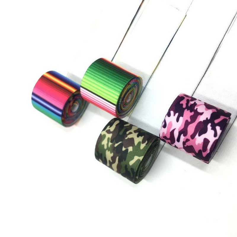 1 metar/lot 25 MM 38 MM gumena traka kamuflažni print elastična traka pruga DIY odjevni predmet remen za hlače pribor za šivanje