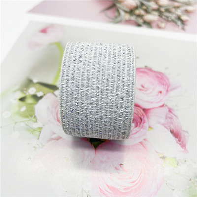 2,5 cm svjetlucave elastične trake Raznobojni gumeni elastični pojas DIY ručno izrađena odjeća za šivanje Jakna Hlače Pojas Dodaci 1 metar