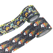 25mm 38mm 1 metru/lot fotbal imprimat îmbrăcăminte talie sportivă puternică chingă elastică DIY îmbrăcăminte banda saci curea accesorii de cusut