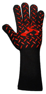 Mikrobangų krosnelės pirštinės BBQ pirštinės aukštai temperatūrai atsparios orkaitės pirštinės 800 laipsnių ugniai atsparios kepsninės šilumos izoliacija virtuvės įrankis