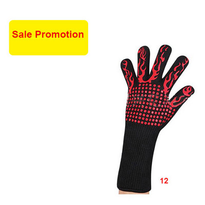 Mikrobangų krosnelės pirštinės BBQ pirštinės aukštai temperatūrai atsparios orkaitės pirštinės 800 laipsnių ugniai atsparios kepsninės šilumos izoliacija virtuvės įrankis