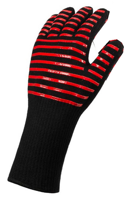 Mikrobangų krosnelės pirštinės BBQ pirštinės aukštai temperatūrai atsparios orkaitės pirštinės 800 laipsnių ugniai atsparios kepsninės šilumos izoliacija virtuvės įrankis