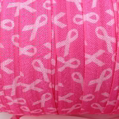 10 jardi 15 mm otisak raka dojke preklopna elastična vrpca za šivanje vezice za kosu Dodatak za dekoraciju ruksaka